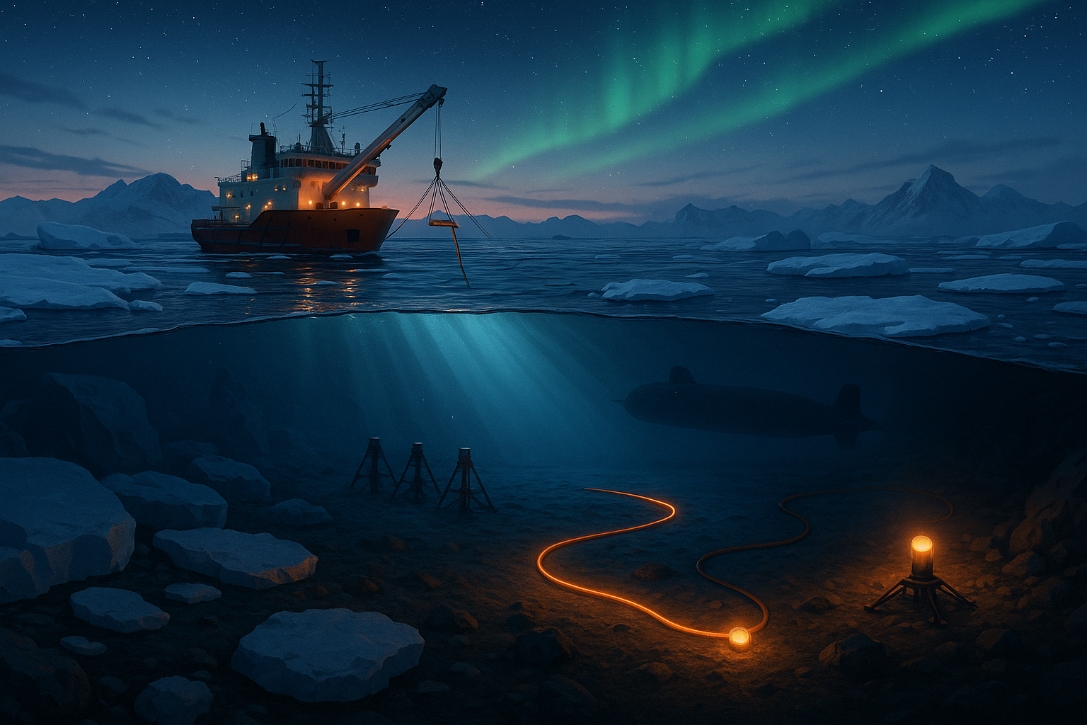 Silent Arcs in a Noisy Sea